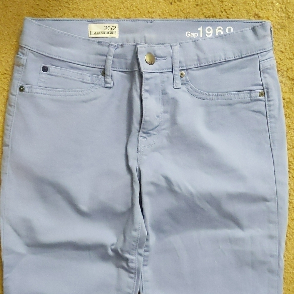 Gap 1969 Lilac Legging Jeans Size 26/2 - Picture 5 of 13